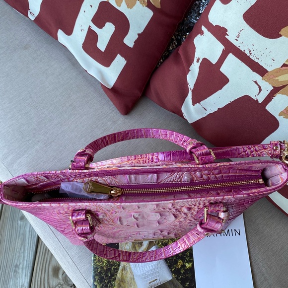 NWT Brahmin Peony Misha Ombre Satchel - Picture 5 of 8